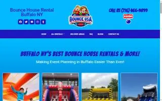 Bounce USA LLC of Buffalo website