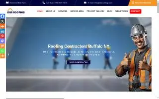 DSS Roofing website