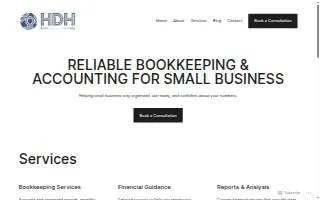 HDH Bookkeeping & Accounting website