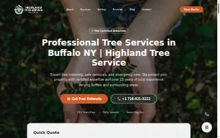 Highland Tree Services buffalo ny website
