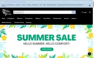 National Warehouse Furniture Sales of Buffalo website