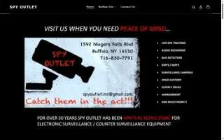 Spy Outlet of Buffalo website