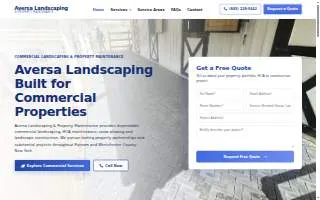 Aversa Landscaping Inc website