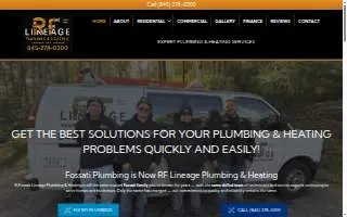 RF Lineage Plumbing & Heating of Carmel website