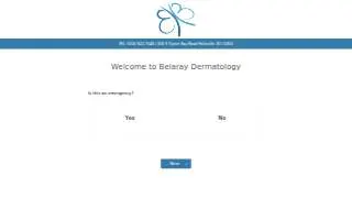 Belaray Dermatology of Centereach website