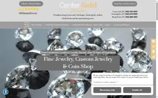 Center Gold Jewelers website