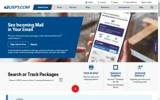 USPS Distribution Center website