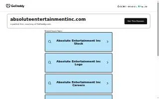 Absolute Entertainment of Central Islip website