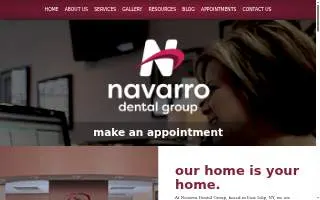 Navarro Dental Group of Central Islip website