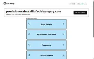 Precision Oral and Maxillofacial Surgery of Central Islip website