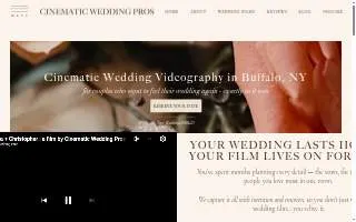 Cinematic Wedding Pros of Cheektowaga website