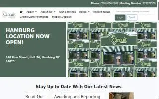 Circuit Federal Credit Union of Cheektowaga website