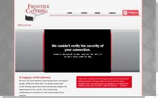 Frontier Catering of Cheektowaga website