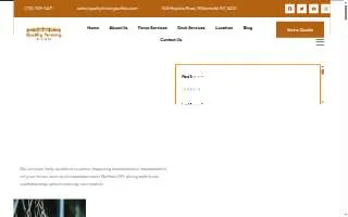 Quality Fencing Buffalo NY of Cheektowaga website