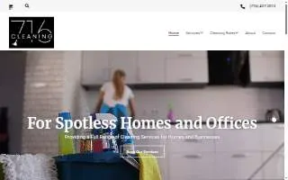 716 Cleaning website