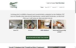 Clarence Wall & Ceiling Inc website