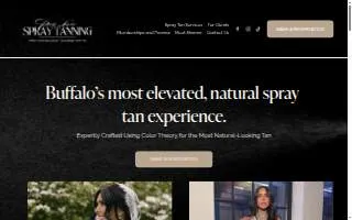 Pure Luxe Spray Tanning of Clarence website