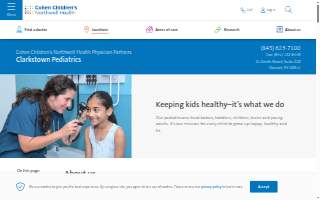 Cohen Children's Northwell Health Physician Partners Clarkstown Pediatrics