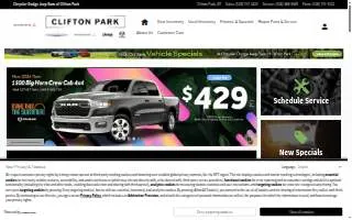 Chrysler Dodge Jeep Ram of Clifton Park website