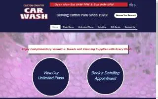 Clifton Country Car Wash website