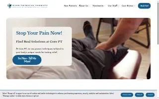 Core Physical Therapy of Clifton Park website