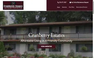 Cranberry Estates website