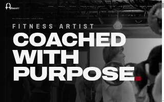 Fitness Artist website
