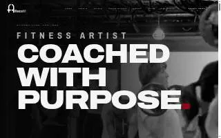 Fitness Artist website
