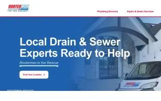 Rooter Master Services website