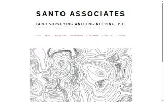 Santo Associates, Land Surveying and Engineering, P.C. website