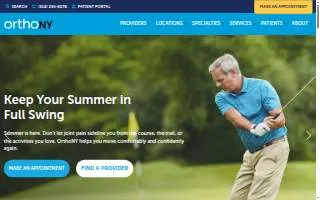 OrthoNY Orthopedic Injury Clinic - Clifton Park website