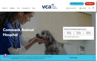 Commack Animal Hospital website