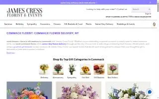 Commack Florist | James Cress Florist website