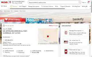 CVS Pharmacy of Commack website
