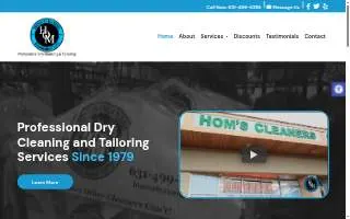 Hom's Dry Cleaners website