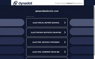 Jamprobe Electric LLC website