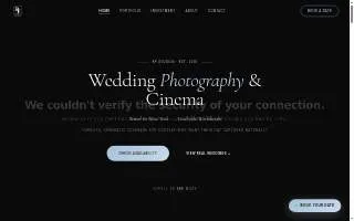 RF Studios | Luxury Wedding Photography & Cinematography website