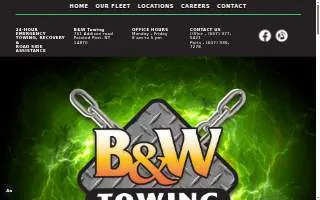 B & W Towing LLC website