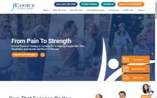 Choice Physical Therapy, PLLC website