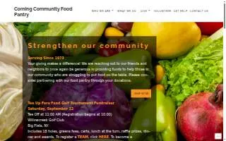 Corning Community Food Pantry website