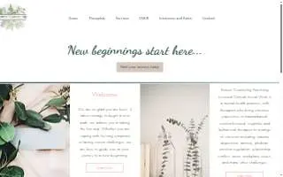 Renew Counseling of Corning website