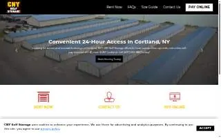 CNY Self-Storage website
