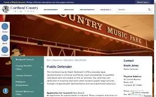 Cortland County Public Defender website