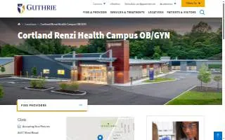 Guthrie Cortland Renzi Health Campus OB/GYN website