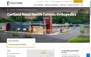 Guthrie Cortland Renzi Health Campus Orthopedics