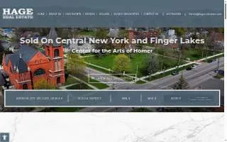 Hage Real Estate website