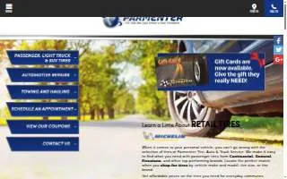 Parmenter Tire, Auto, & Truck Service - Cortland website