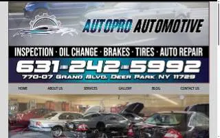 Autopro Automotive Service website