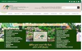 Basics Landscaping Co., Inc. website