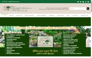 Basics Landscaping Co., Inc. website